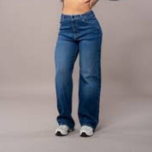 Womens Baggy Fitjeans - Sapphire Blue M